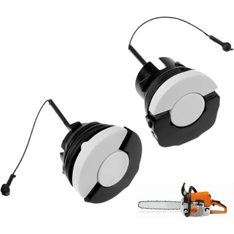 Tank- und Öldeckel für Stihl Kettensägen, Tankdeckel-Set für Stihl, 1 großer + 1 kleiner (2 Größen), kompatibel mit MS171, MS181, MS250, MS360, HT100, HT131 und weiteren Modellen. (1/5)