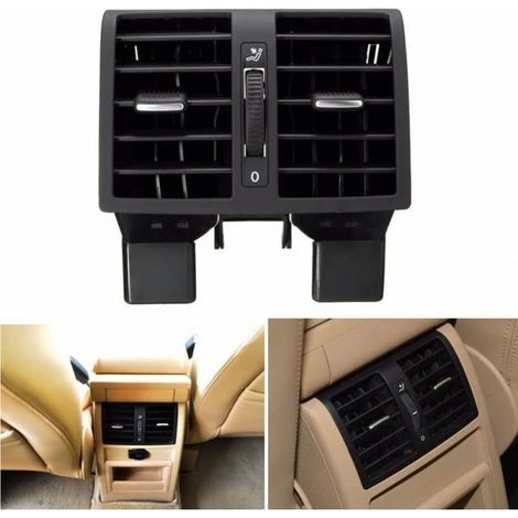 Grille d'aération arrière pour Touran et Caddy 2004-2015 – Plastique noir – Installation facile – Dimensions 13,4x8,9x13cm -1TD819203
