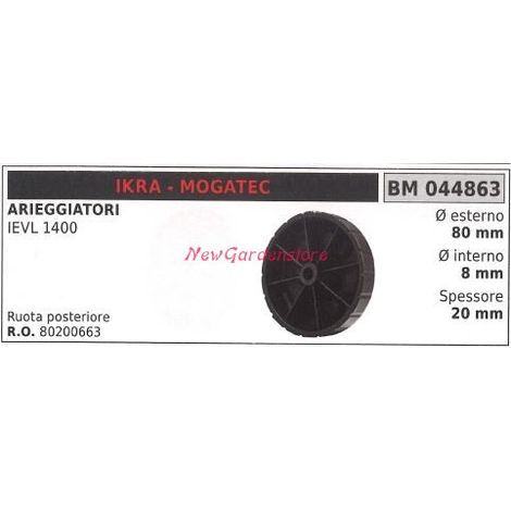 IKRA Vertikutierer Hinterrad IEVL 1400 044863