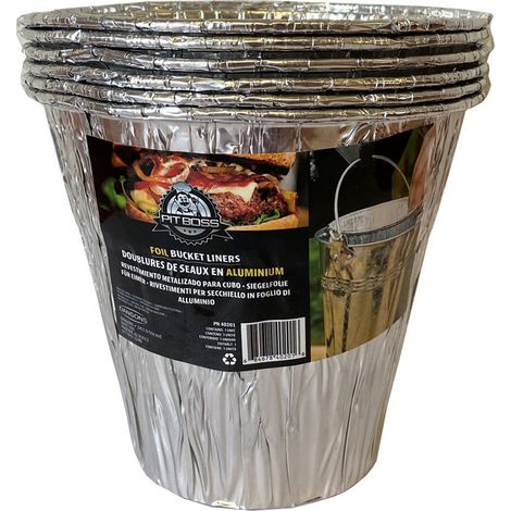 Revêtement aluminium pour seau récupérateur de graisse Pit Boss (1/2)