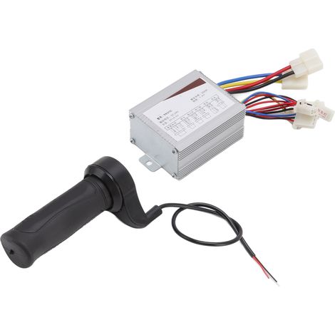 Contrôleur de moteur à balais 24 V 500 W avec poignée d'accélérateur à faible bruit pour scooters à éolienne (1/5)