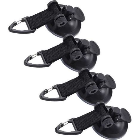 Bardusch - Duokon ventouses robustes 4 pièces voiture tente ventouse haute résistance léger facile à installer Portable ventouses pour (1/4)