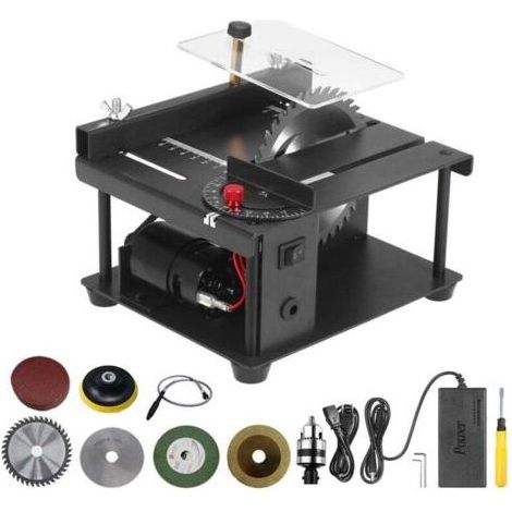 200W Electric Table Saw – 35mm Cutting Depth – Adjustable Speed 1000-3000 rpm – 110mm Blade for Wood and Plastic - 35MM-INHHUB (1/5)