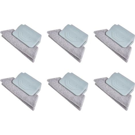 Brosse de nettoyage pour rails de fenêtre - Outil manuel pour le nettoyage des rails de fenêtre - Convient aux fenêtres et portes coulissantes, aux appuis de fenêtre, aux joints de carrelage et aux st (1/5)