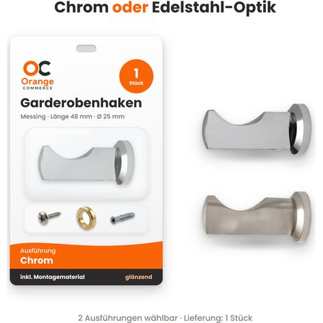 Messing Garderobenhaken Mantelhaken Wandhaken Kleiderhaken für Wandgarderobe (1/5)