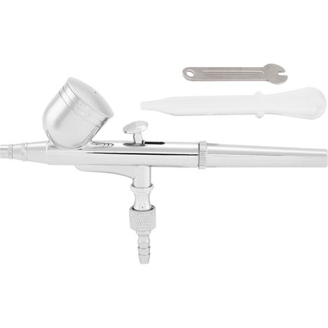 Kit pistolet aérographe double action 7CC à alimentation par gravité pour jouets et soins des ongles (0.3mm) (1/5)