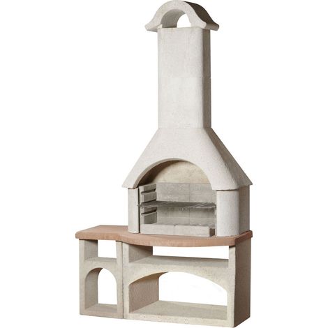 Buschbeck Gartenkamin Bozen BBQ Kohlegrill Holzgrill Grillkamin Grill (1/2)