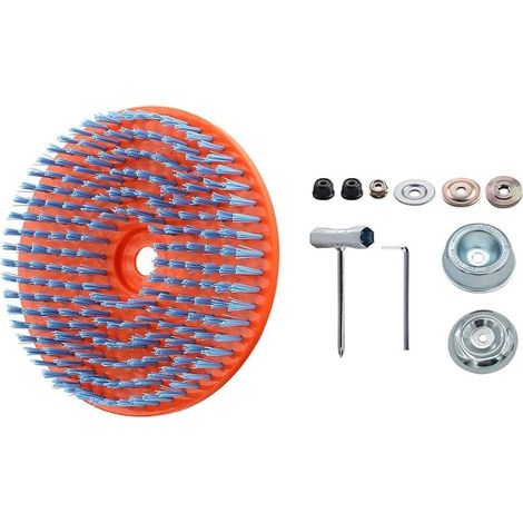 Brosse de nettoyage des joints, orange, pour carrelage et sol (1/5)