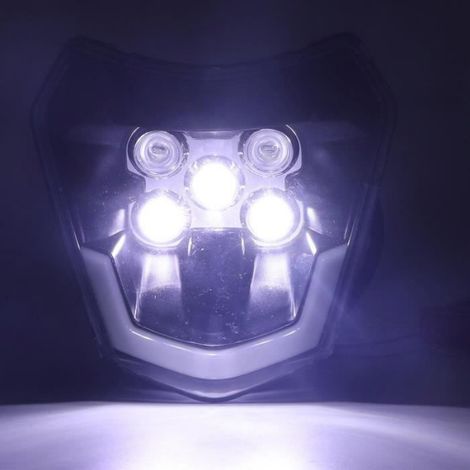 Shipenophy Phare LED de moto Phare LED pour motos, lumière vive, étanche, forte étanchéité, résistant aux chocs, auto phares (1/4)