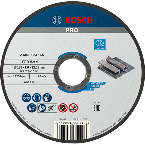 Bosch PRO Metal TS, 125 x 1,6 x 22,23 mm, - 2608603165