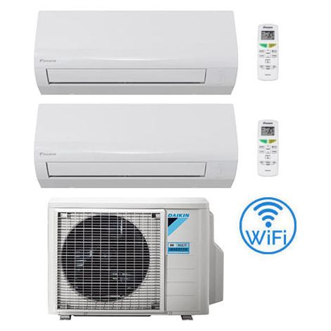 Daikin NEUE SENSIRA Wifi Dual Split 9000 + 12000 BTU Klimaanlage mit mit UE 2MXF40A Klasse A++/A+