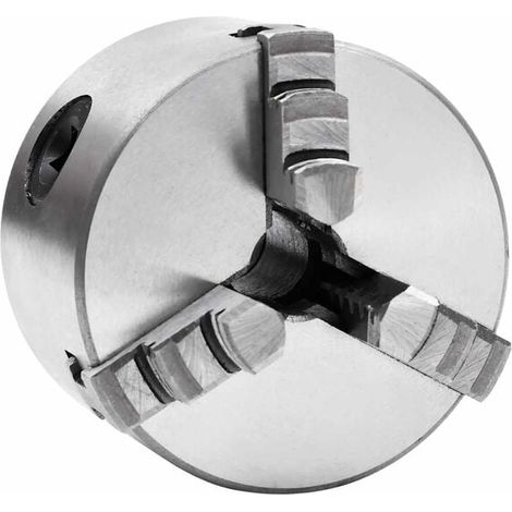 Mandrin de tour à trois mors autocentrant de 80 mm (acier)