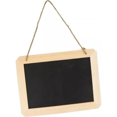 MégaCréa DIY - Ardoise en bois à suspendre 25 x 18,5 x 1 cm