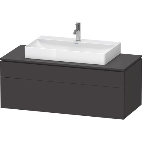 Duravit L-Cube Meuble sous-lavabo en console suspendu, avec plan