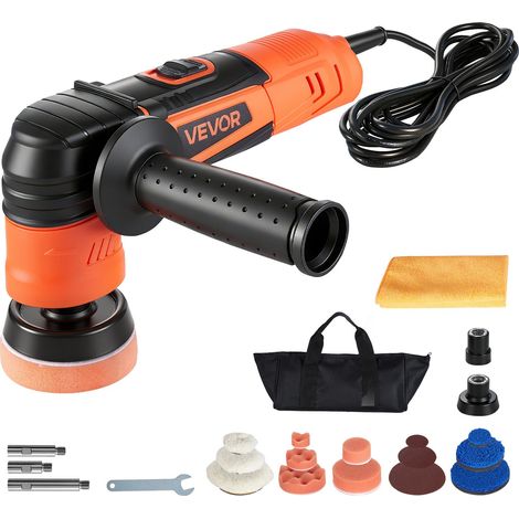 Prise en main ergonomique, polisseuse voiture rotative 600 W à 6 vitesses, pour polissage, cire et rayures (1/5)