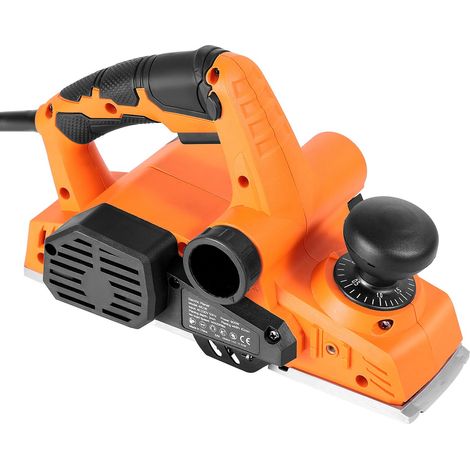Rabot électrique portatif, largeur de coupe 82 mm, 900 W, 14 500 tr/min, avec 2 lames, pour le chanfreinage du bois et la finition lisse. (1/5)