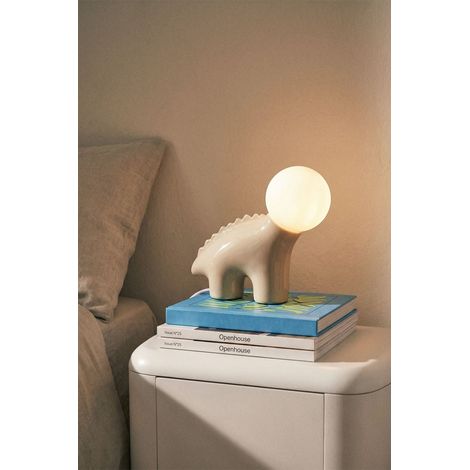 Lampe de table en céramique avec boule en verre Maloa Kids SKLUM Tapioca Beige (1/5)