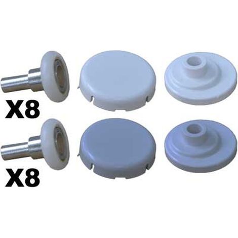 KIT SCORRIMENTO C/CUSCINETTI PER MIAMI 4 MM - Bianco