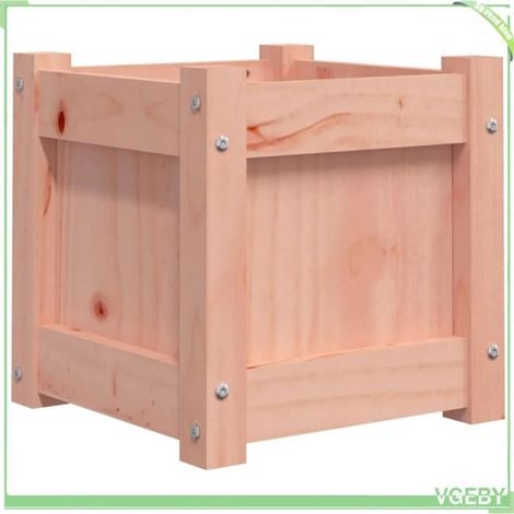 Jardinière - FAFEICY - 837400 - Bois de douglas massif - 31x31x31 cm - Non traité (1/5)