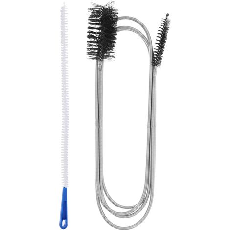 2 brosses de canalisation, nylon, flexible, pour évier et drain (1/5)