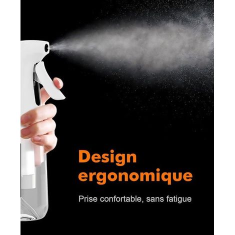 200 ml Sprühflasche Wiederverwendbarer Feinzerstäuber Reinigungsspray auf Alkoholbasis für Haare, Gesicht, Pflanzen und Körperpflege Schwarz & Tr (1/5)