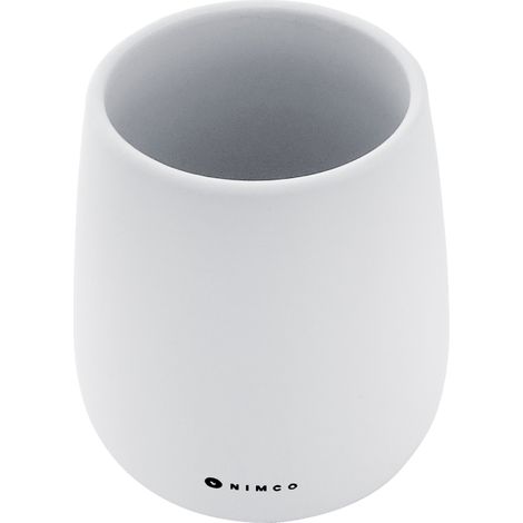 Nimco Tabo gobelet à brosse à dents en céramique blanc mat TA 3158-05 (1/4)