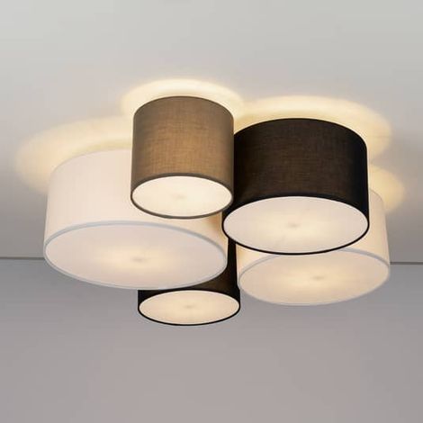[NEUWERTIG] B-Ware Lindby Lettie Deckenleuchte Deckenlampe Deckenlicht Leuchte Aus Textil 5 Flam217