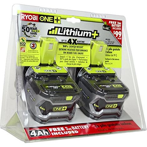 Ryobi RB18L40 Batteria 18V ONE+ 4,0 Ah Indicatori Carica