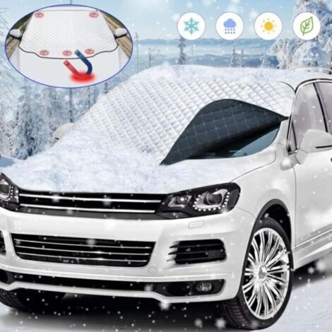 Protector antihielo para parabrisas, cubierta magnética antihielo para parabrisas, cubierta universal para parabrisas de coche, cubierta antihielo para coche, protector de parabrisas de invierno antin (1/4)