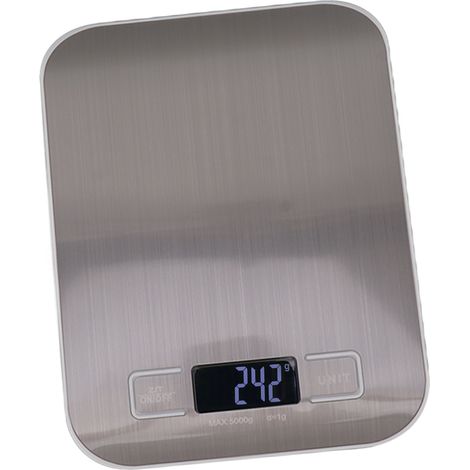 Präzise Küchenwaage (0,035 oz – 11 lb), LCD-Anzeige, Edelstahl, batteriebetrieben, ideal für Kaffee- und Speisenzubereitung (1/5)