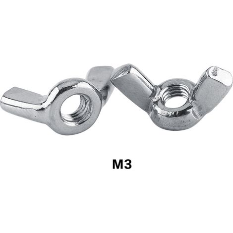 Stainless Steel SS316 Wing Nut Butterfly Nuts Fastener Supply (M3)