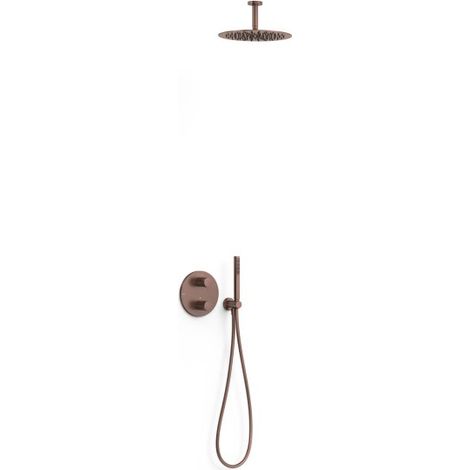 Kit robinet thermostatique encastré 2 voies pour douche Therm-box Volcanic - TRES 26235003VO