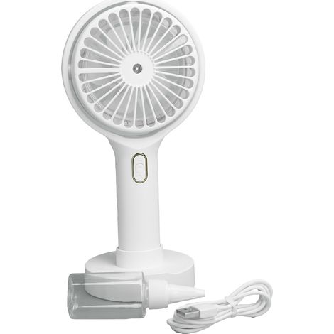 Ventilateur de Poche Mini avec Lampe de Nuit, USB, Brumisateur et Câble pour Maison, Bureau, Voyage (1/5)
