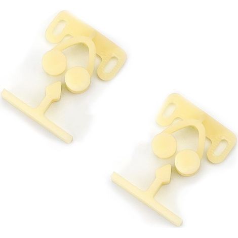 Lot de 2 Loquets de Porte Plastique - Verrou pour Armoire, Caravane, Placard, Camping-Car, Bateau et Mobilier (1/5)