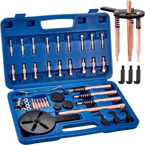 38-in-1 Kit Extracteur de Roulement Interieur Exterieur, Arrache Roulement à Trois Bras en Acier Rouge, Outil Roulement a Bille, Extracteurs et Séparateurs avec Crochet de Traction (1/5)