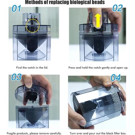 Automatischer Aquarienreiniger, Fischabfall- und Kotauffänger, Filtergerät für Aquarien (1/5)