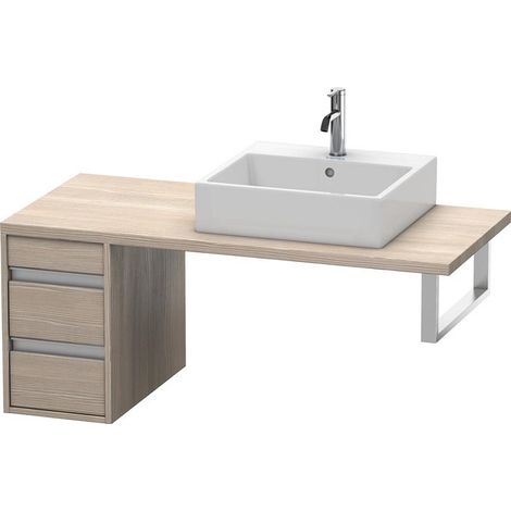 KETHO mobile console basso 480x300x550mm pino argento