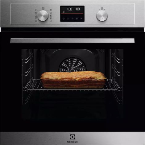 Forno multifunzione da incasso 65L 59cm con pulizia pirolitica, acciaio inox - EOH4P06BX - Electrolux