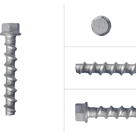 Betonschrauben Verzinkt M8 x 70 mm Sechskantkopf SW13 - Karton a