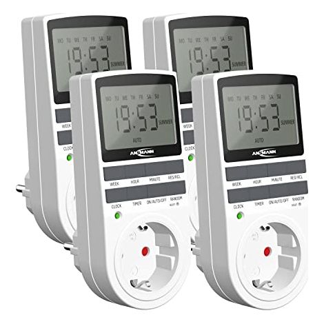 Ansmann 1260-0006-590-01 Timer pacchetto di programmazione digitale Giornaliero, Settimanale 3680 W IP20 Funzionamento (1/4)