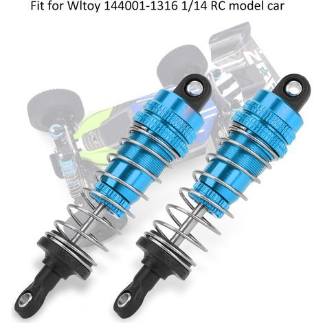 Amortisseur renforcé métallique pour voiture RC 1/14 WLtoys 144001, pièces de suspension durables (1/2)