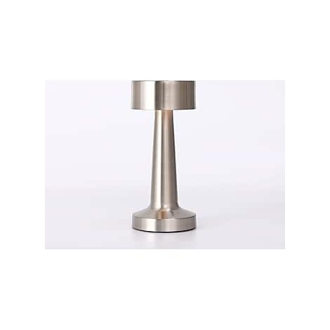 Lámpara De Escritorio Led Inalámbrica MINKUROW, Luz De Metal Portátil Con Sensor Táctil Regulable De 3 Colores, Regalo De Decoración Del Hogar (1/5)
