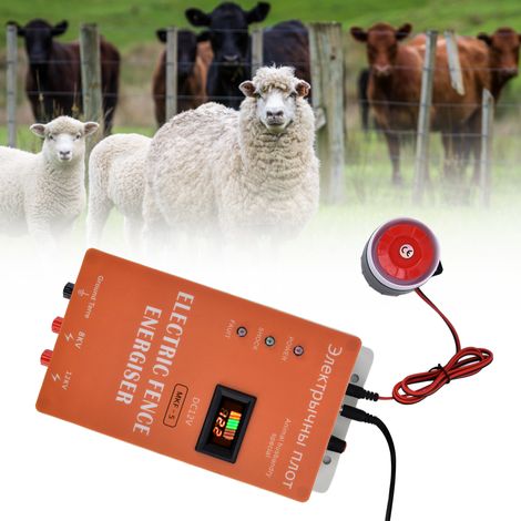 Clôture électronique à impulsions pour animaux, protection des bovins et ovins, contrôle des sangliers, unité centrale haute tension, système solaire, filet de protection pour l'élevage, norme américa (1/5)