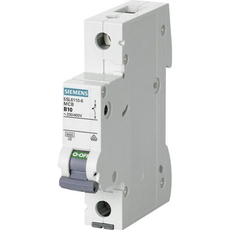Siemens 5SL61107 5SL6110-7 Leitungsschutzschalter    1polig 10 A  230 V, 400 V