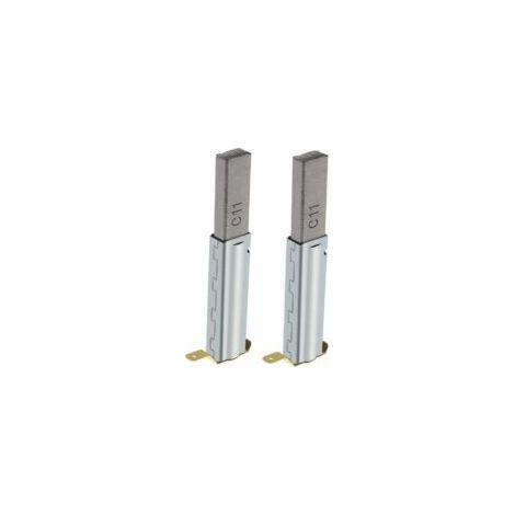 ZVD-2 Pares (4 piezas) de escobillas de carbón de repuesto compatibles con aspiradoras industriales de 30/60/70/80/90 L, 10 mm x 6 mm x 29 mm, accesorios para aspiradoras - Crezuo (1/4)
