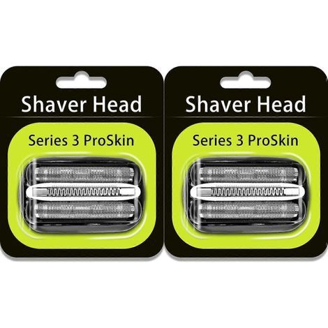 Tête de rechange Braun Series 3 32B, tête de rechange Braun S3 (2 pièces) - Convient pour un usage domestique et ménager. (1/5)