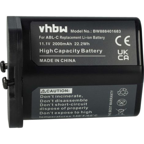 vhbw batteria compatibile con iRobot Braava Jet M6 home cleaner (2000mAh, 10,8V, Li-Ion)