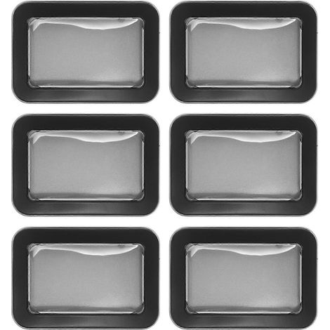 Lot de 6 boîtes de rangement rectangulaires en fer-blanc pour bonbons et cadeaux (1/5)