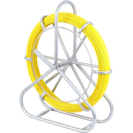 Extractor de alambre para pesca, fibra de vidrio duradera, excelente resistencia a la tracción, AMARILLO (1/2)