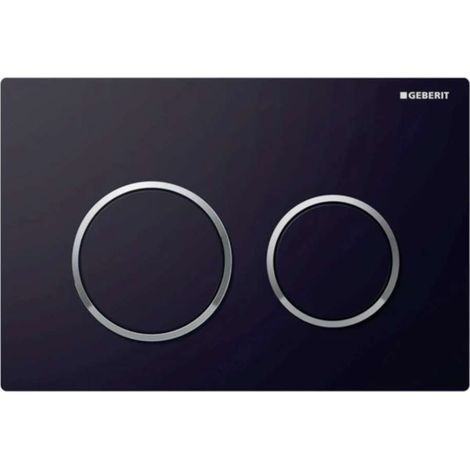 Geberit Kappa21 - Control de descarga, negro/cromo brillante 115.240.KM.1 (1/2)